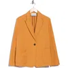 Longchamp Cotton Blend Blazer In Saffron