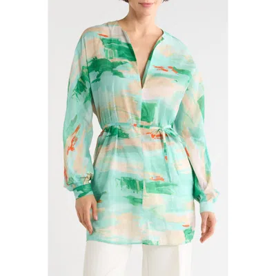 Longchamp Cotton Tunic In Blue