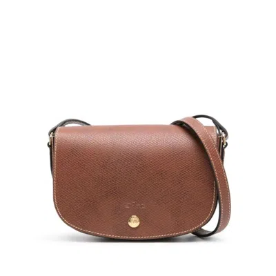 Longchamp Crossbody Bag Epure With Magnetic Closure Brown Leather For Women Calf