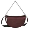 Longchamp Small Roseau Essential Soft Half Moon Leather Crossbody Bag