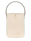 Longchamp Russian Leather Bucket Bag In Carta