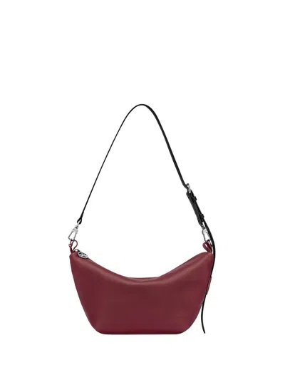 Longchamp Cuir` Small Crossbody Bag In Pink