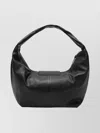Longchamp Curved Handle Hobo Bag With Flap Pocket In Black