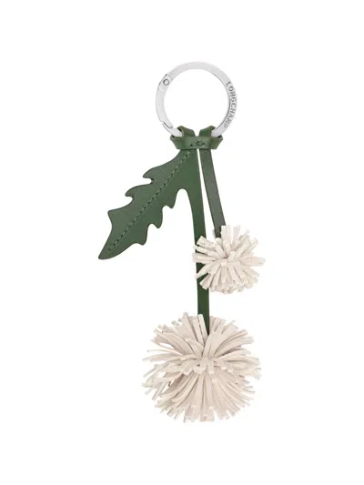 Longchamp Dandelion-motif Keyring In Multi