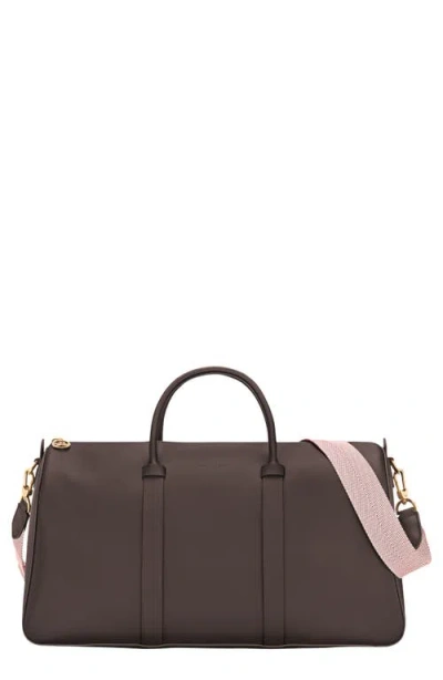 Longchamp Daylong Chevron Xl Travel Messenger Bag In Brown