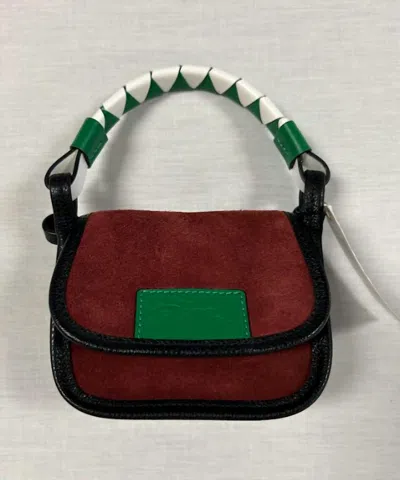 Longchamp Deb Coin Purse In Mahogany In Red
