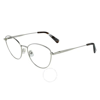 Longchamp Demo Cat Eye Ladies Eyeglasses Lo2143 712 53 In Metallic