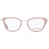 Longchamp Demo Cat Eye Ladies Eyeglasses Lo2145 272 49 In Nude