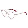 Longchamp Demo Cat Eye Ladies Eyeglasses Lo2158 718 54 In Pink