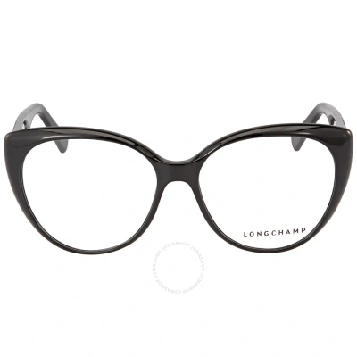 Longchamp Demo Cat Eye Ladies Eyeglasses Lo2682 001 55 In Black