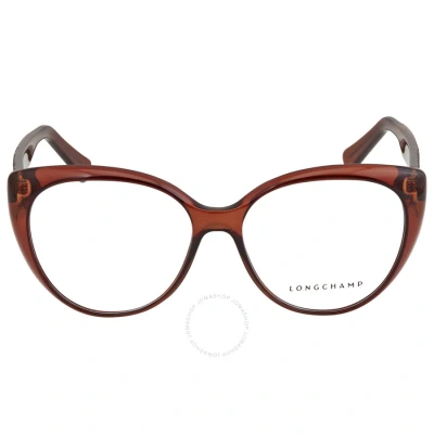 Longchamp Demo Cat Eye Ladies Eyeglasses Lo2682 200 55 In Brown