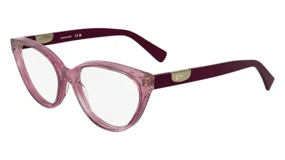 Longchamp Demo Cat Eye Ladies Eyeglasses Lo2764 651 53 In Pink