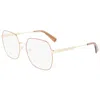 Longchamp Demo Geometric Ladies Eyeglasses Lo2148 727 55 In Gold