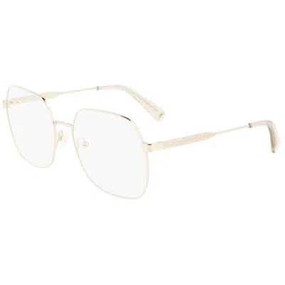 Longchamp Demo Geometric Ladies Eyeglasses Lo2148 771 55 In Gold
