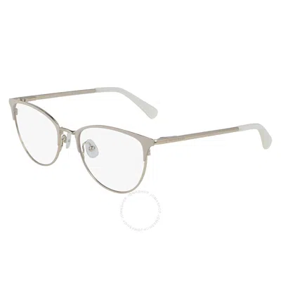 Longchamp Demo Oval Ladies Eyeglasses Lo2120 260 52 In Metallic