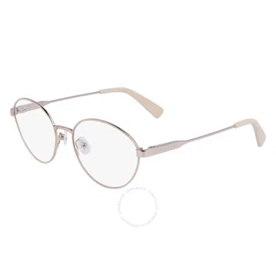 Longchamp Demo Oval Ladies Eyeglasses Lo2154 747 52 In Metallic