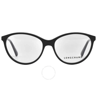 Longchamp Demo Oval Ladies Eyeglasses Lo2709 001 53 In Black