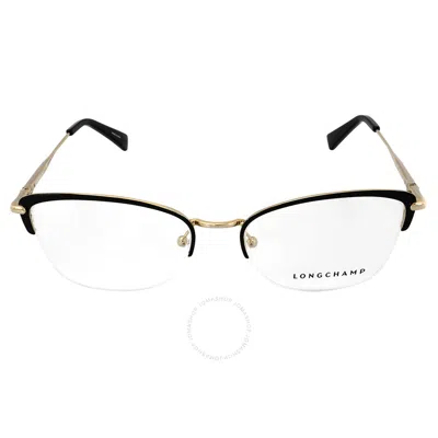 Longchamp Demo Rectangular Ladies Eyeglasses Lo2118 001 54 In Metallic