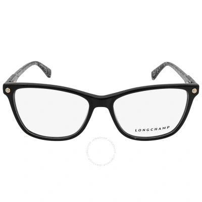 Longchamp Demo Rectangular Ladies Eyeglasses Lo2613 001 54 In Black