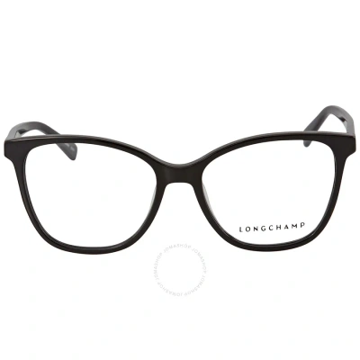 Longchamp Demo Rectangular Ladies Eyeglasses Lo2665 001 52 In Black