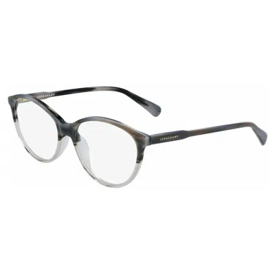 Longchamp Demo Round Ladies Eyeglasses Lo2709 004 53 In Gray