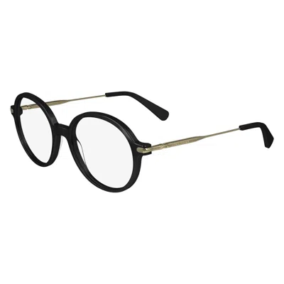 Longchamp Demo Round Ladies Eyeglasses Lo2736 001 50 In Black