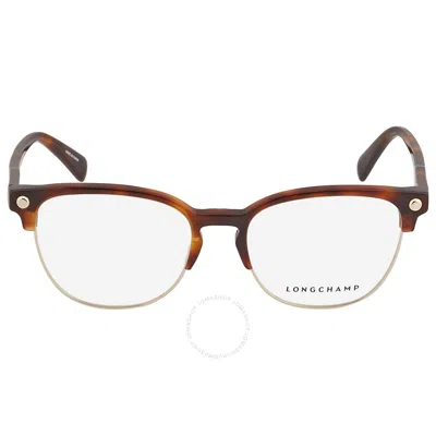 Longchamp Demo Square Ladies Eyeglasses Lo2104 725 53 In Brown