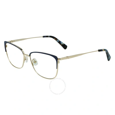 Longchamp Demo Square Ladies Eyeglasses Lo2144 400 54 In Blue