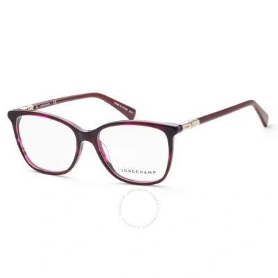 Longchamp Demo Square Ladies Eyeglasses Lo2603 613 54 In N/a