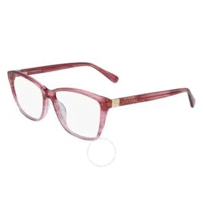 Longchamp Demo Square Ladies Eyeglasses Lo2659 617 51 In Red
