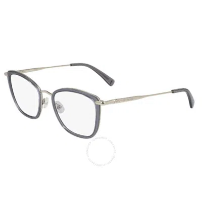 Longchamp Demo Square Ladies Eyeglasses Lo2660 035 51 In Gray