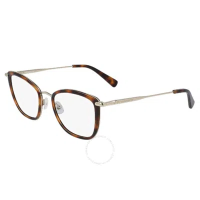 Longchamp Demo Square Ladies Eyeglasses Lo2660 214 51 In Brown