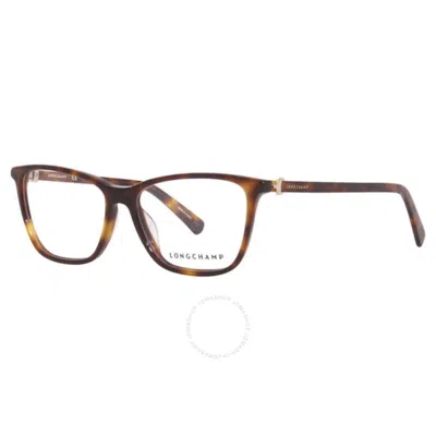 Longchamp Demo Square Ladies Eyeglasses Lo2685 278 51 In Brown