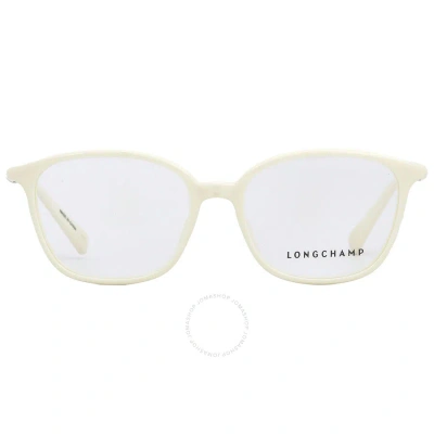 Longchamp Demo Square Ladies Eyeglasses Lo2706 107 52 In Ivory