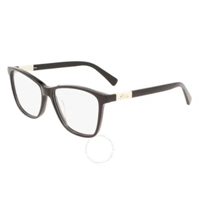 Longchamp Demo Square Unisex Eyeglasses Lo2700 001 52 In Black