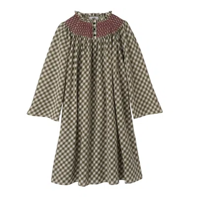 Longchamp Dress In Artichoke