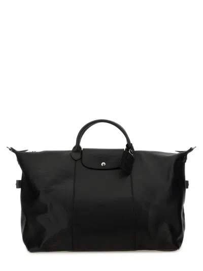 Longchamp Structured Black Duffel Bag