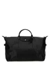 Longchamp Structured Black Duffel Bag In Black