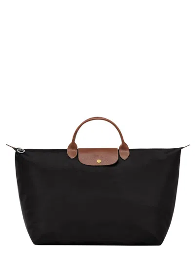 Longchamp Le Pliage Duffle Bag In Black