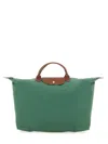 Longchamp Le Pliage Original Medium Canvas Handbag In Green