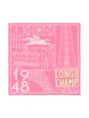 Longchamp Eiffel Tower Scarf In 粉色