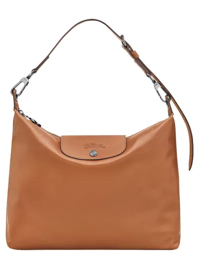 Longchamp Elegant Hobo Handbag - Le Pliage Xtra In Brown