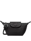 Longchamp Embossed Leather Pouch