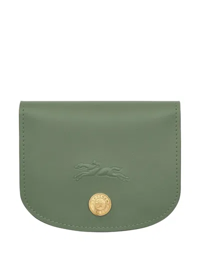 Longchamp Kartenetui Mit Logo-prägung In Green