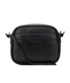 Longchamp Embossed Shoulder Bag In Black