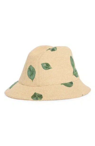 Longchamp Embroidered Bucket Hat In Neutral