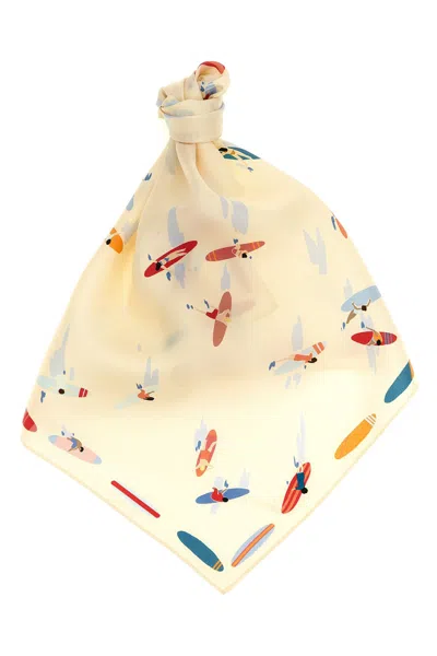 Longchamp 'en Attendant La Vague' Scarf In Multi