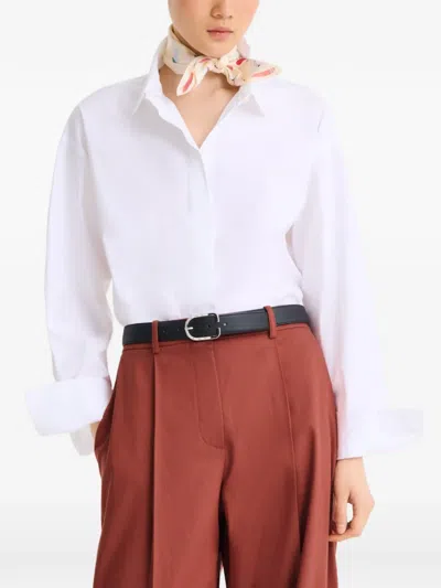 Longchamp En Attendant La Vague Silk Scarf In Neutral