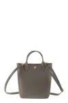 Longchamp Épure - Leather Bag Xs In Gray