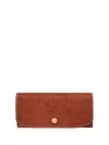 Longchamp Leather Wallet In Brown